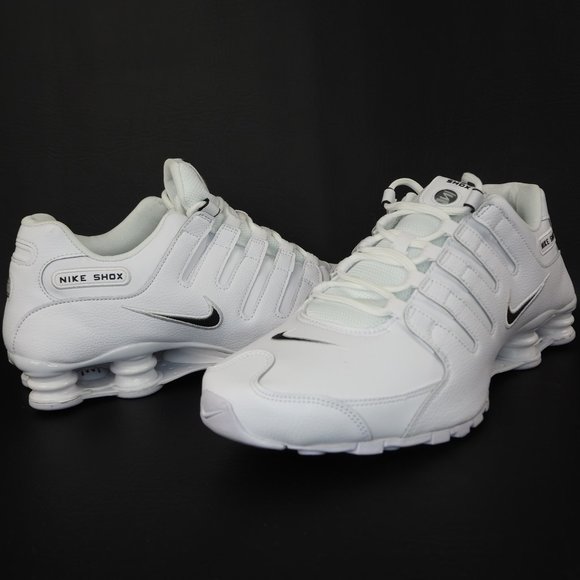 Nike Shox NZ EU Low Mens Running Shoes White Black - Picture 8 of 12